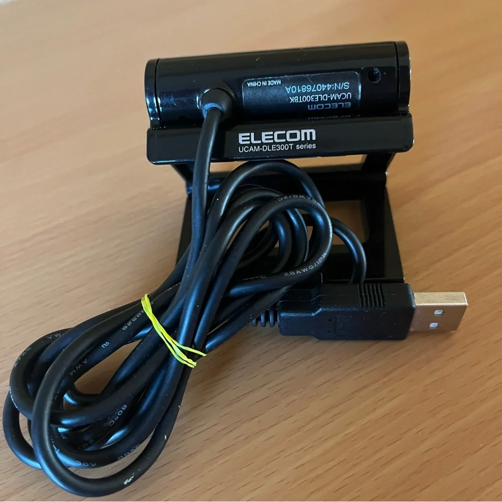 ELECOM Web Camera Webcams UCAM-DLE300TBK Black USB Plug